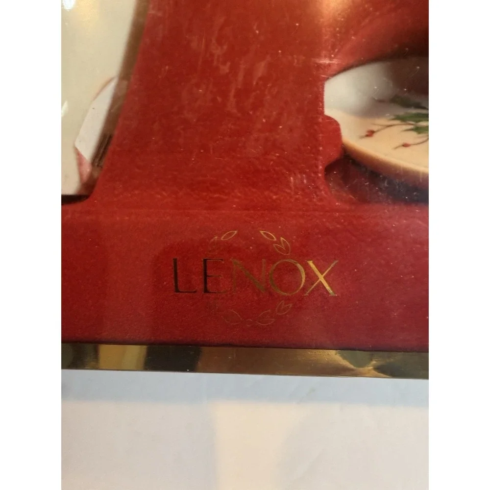Lenox Holiday Oil Bottle Gift Set NIB Holly Cruet 4 Dipping Dishes Christmas
